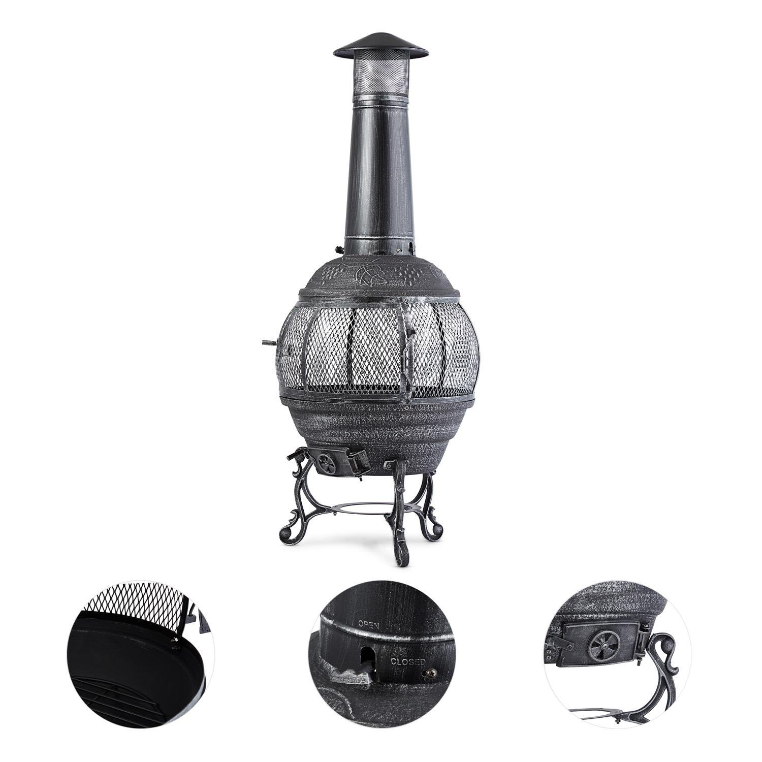 Blumfeldt Flavius Stove In Cast Steel Chiminea Patio Heater