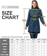 33,000ft Women's Rain Jacket Waterproof Lightweight Packable Sapphire Blue view 6