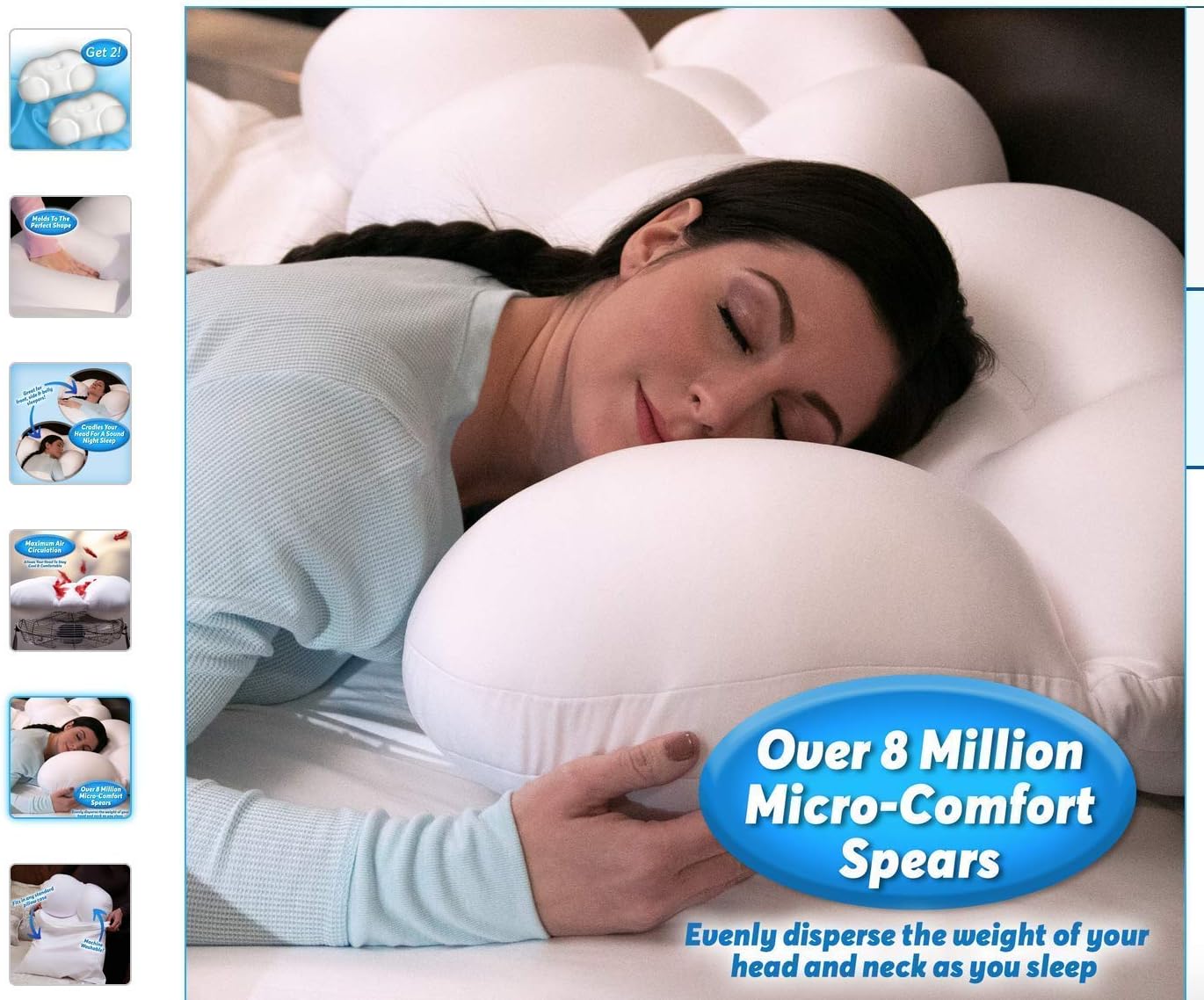 SWAMEY DISHIN Soft Memory Foam Pillow Orthopedic Sleeping Pillows, Cervical Pillow for Neck Pain with Ergonomic Contoured Head Cavity Breathable Removable Cover for Side and Back Sleepers