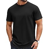 COOFANDY Mens T-Shirts 100% Cotton Crewneck Short Sleeve Tees Casual Plain Shirts
