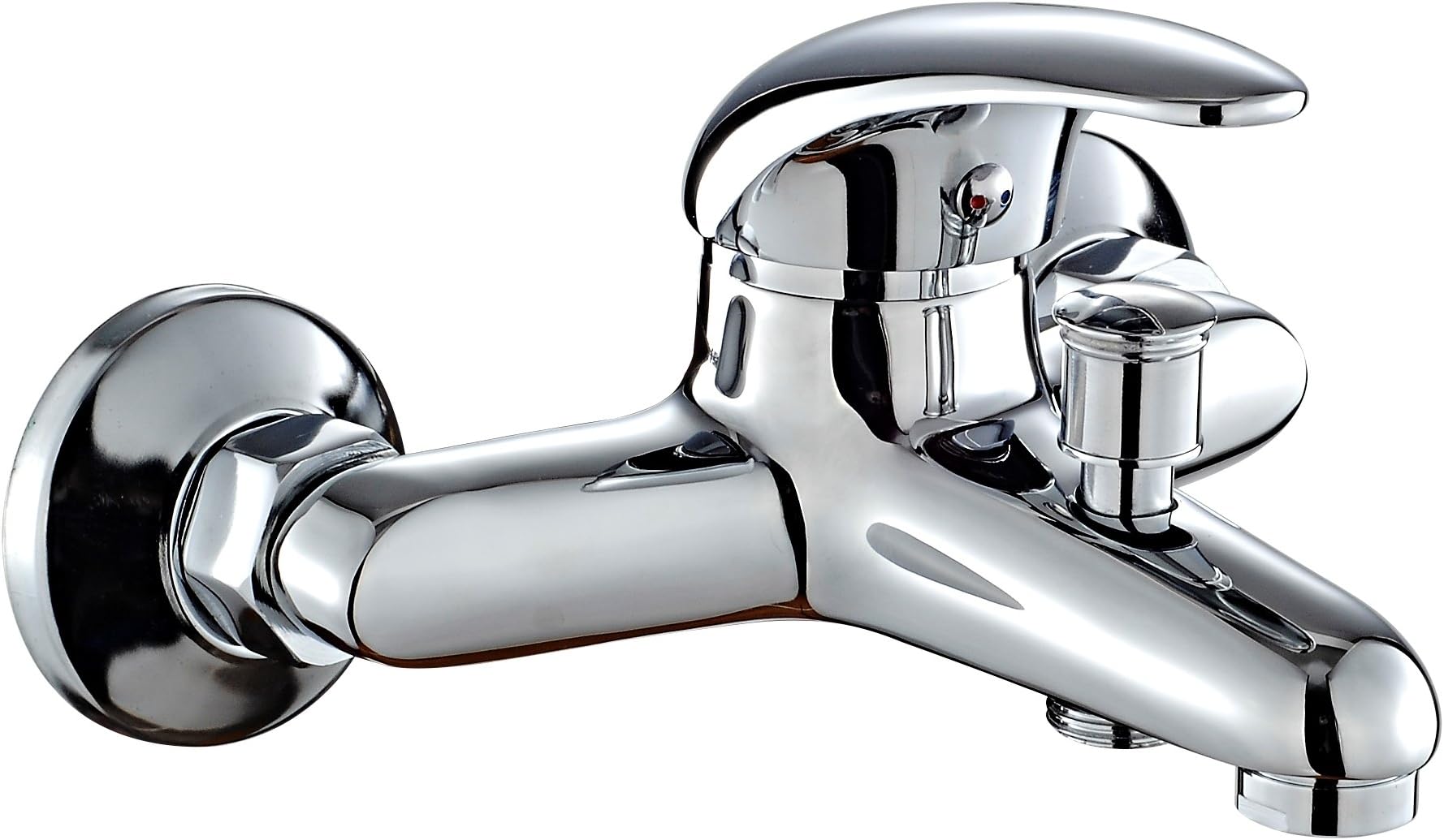 DP Bath Naranjo - Single lever bath mixer tap, silver