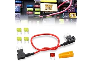 SHOZHO CBWPR091AA TIPM Bypass Cable Fuse Holder Fuse Adapter Repair Fuel Pump Relay Bypass Cable Compatible with Dodge Ram 1500 2500 3500 Jeep Chrysler VW 2007-2016 14AWG Wire 20AMPs