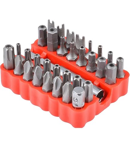 ChgImposs 33-teiliges Schraubendreher-Bit-Set - Inkl. Torx, Sechskant, Tri-Wing & Sicherheitsbits, Mit Aufbewahrungsbox