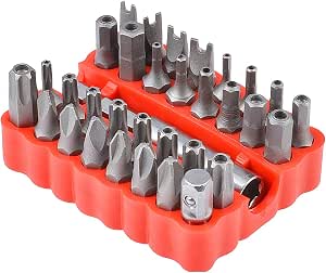 33Pcs Tamper Proof Security Screw Hex Bit Head Set, Security Bit Set...