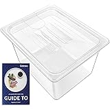 Geesta Sous Vide Container 12 QT with Lid Compatible with Anova All Models, Anova Nano, Chefsteps Joule, Instant Pot, Wancle 