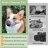 Mayerzon Dog Muzzle Soft Mesh Puppy Small to Large Breeds Breathable view 6