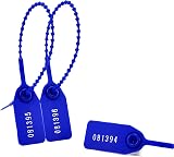 cocolele 100x Dark Blue Tamper Seals Zip Ties Fire Extinguisher Security Tags view 2