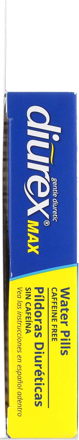 Diurex Max Water Pills - Maximum Strength Caffeine Free Diuretic - Relieve Water Bloat - 48 Count: Health & Personal Care