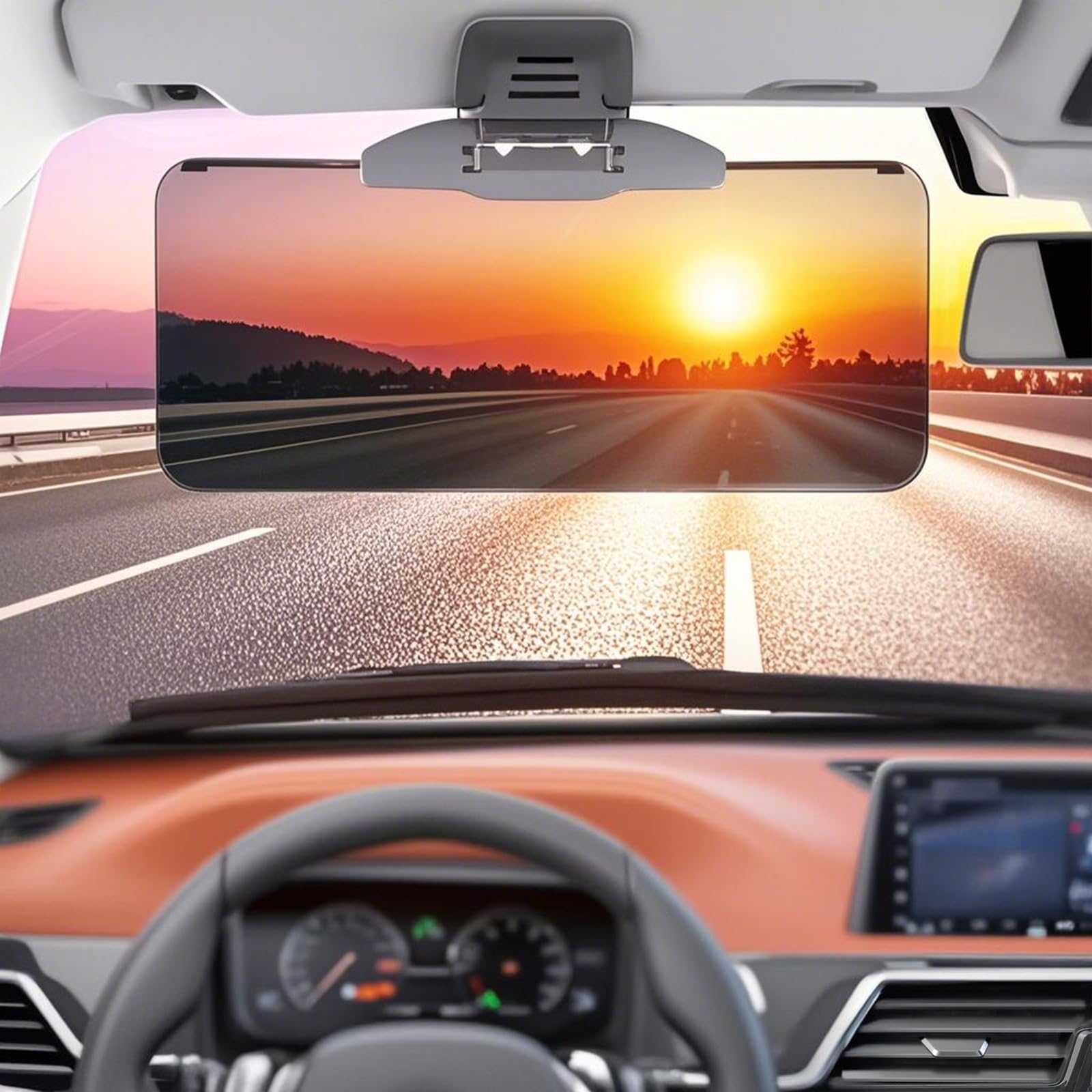 Photo 1 of Sun Visor Extender for Car, Polarized Sun Visor for Car, Anti-Glare, Protect UV Ray, Adjustable Angle, Easy to Install, Safe Driving Accessories Extender, Universal for Cars, Trucks, SUVs