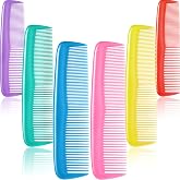 Leinuosen 12 Pieces Pocket Hair Combs, Fine Tooth Combs, Colorful | Plastic Hair Care for Men Women, Portable Travel Size, for Barber Salon Hair Dressing Use, Not Breakable, Peines Para Cabello