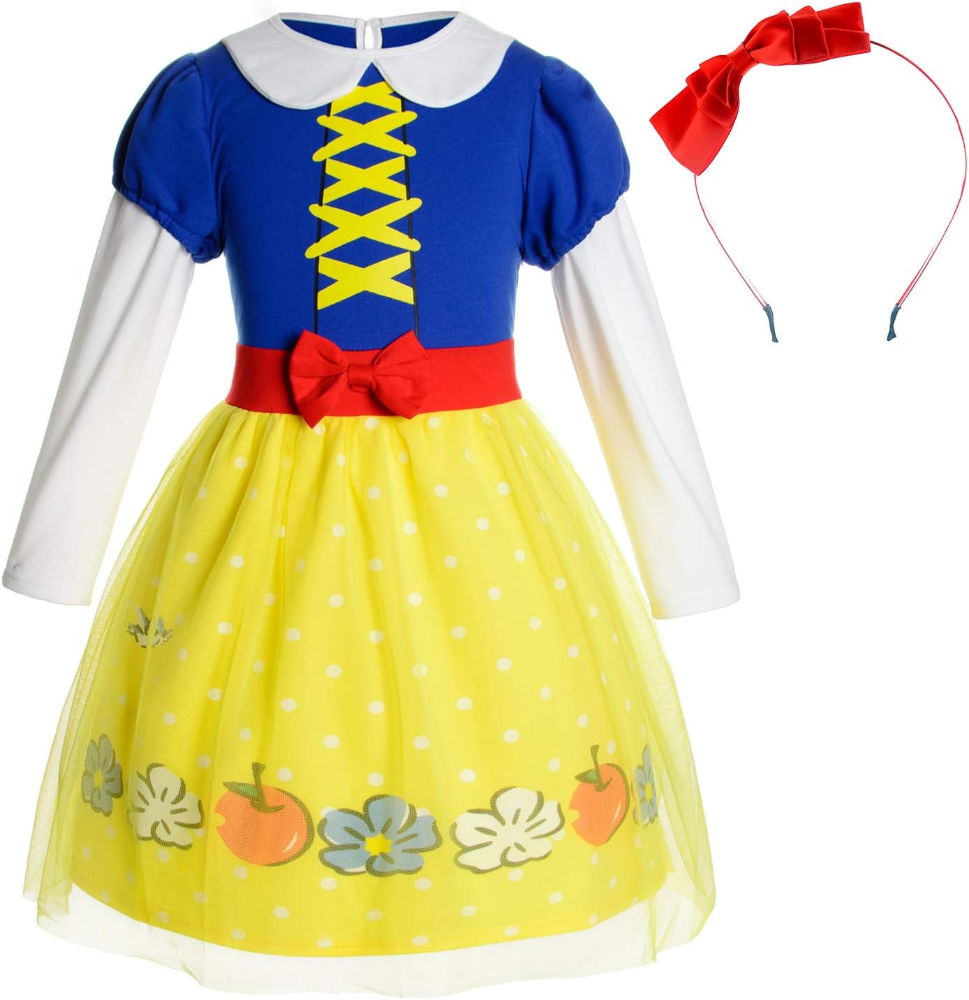 Joy Join Princess Costume Dress for Toddler Girls Birthday,Halloween,Christmas Party 1-6 Years