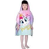 growell Hooded Kids Beach Towels - Toddler Bath Towel Girls Boys Swim Cover-ups for Ages 1 to 6 Kids Pool Towels Quick Dry Lightweight Soft Microfiber Poncho Towel 24x23(Baby Unicorn)