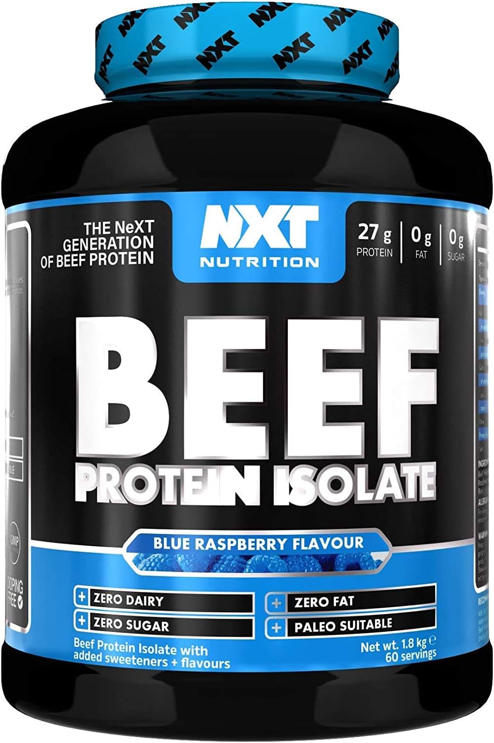NXT Nutrition Beef Protein Isolate Powder - Protein Powder High in Natural Amino Acids - Paleo, Keto Friendly - Dairy and Gluten Free