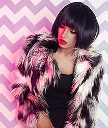 LIULIUBTY Short Bob Hair Wigs Straight with Flat