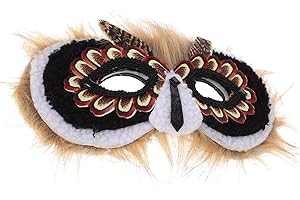 TOBBOMEY Owl Mask for Party Cosplay Lightweight and Realistic Owl Design Fun Animal Costume Accessory for