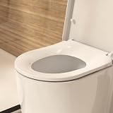 Croydex Eyre D Shape Soft Close Toilet Seat with Quick Release Hinges White view 10