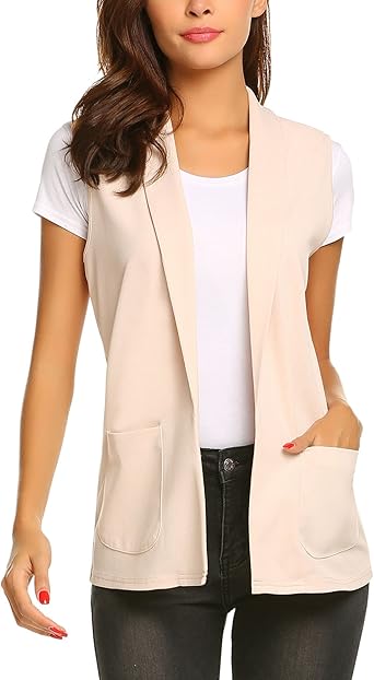 Sleeveless blazer vest Clearance