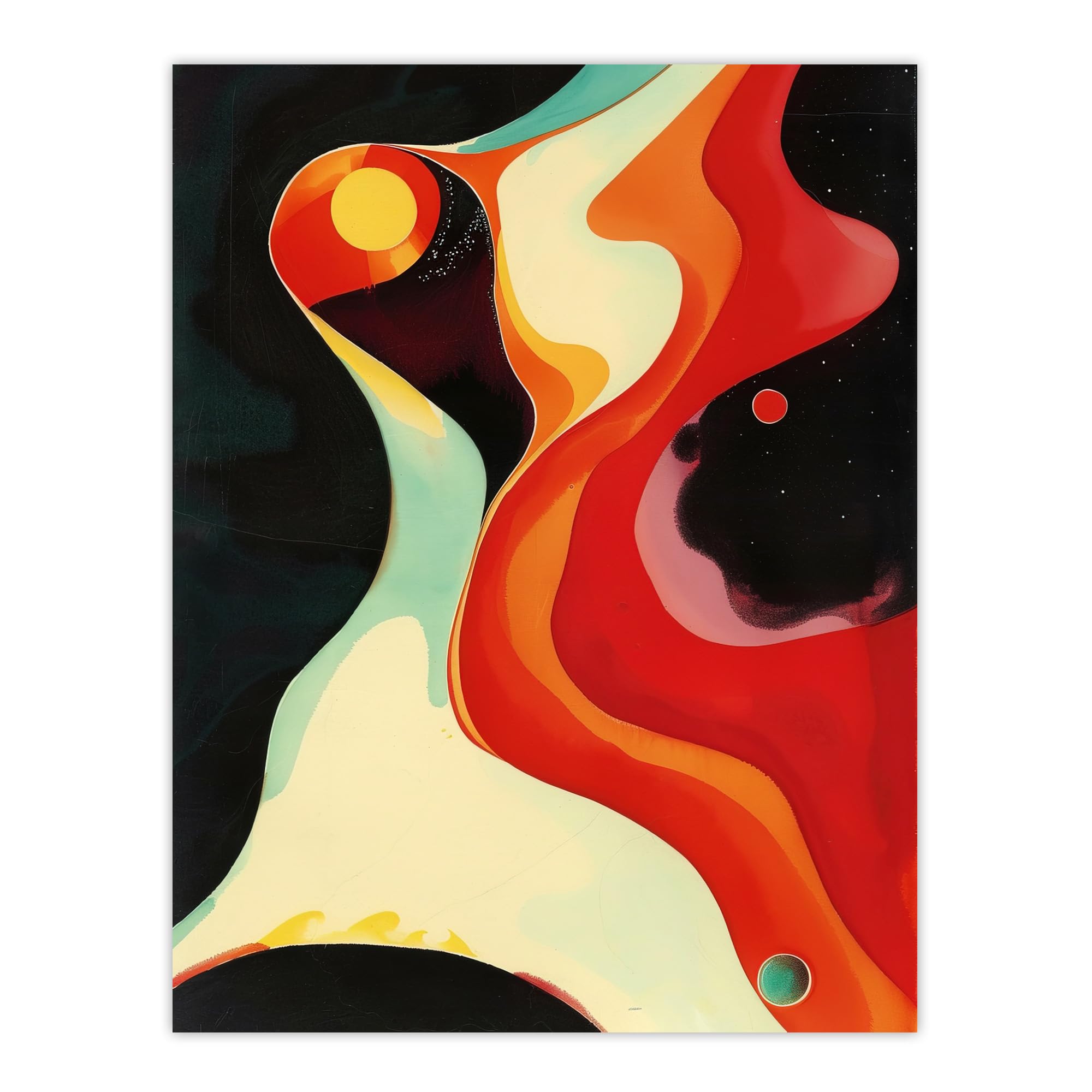 Artery8 Abstract Galaxy Space Artwork Planets Stars Living Room Extra Large XL Wall Art Poster Print