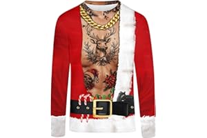 Goodstoworld Mens Halloween Tshirts Unisex Fake Muscle Hairy Chest Skeleton 3D Printed Shirts S-XXL