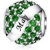 JIAYIQI Birthday Charm Fit Charm Bracelets Necklace, 925 Sterling Silver Pendants Beads for Women Jewelry