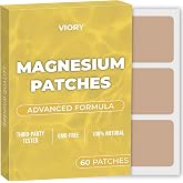 Magnesium Patches (Pack of 60) - 100% Natural Patch for Women and Men | With Calcium, Muscle And Bone Support, Calming, Enhanced Formula