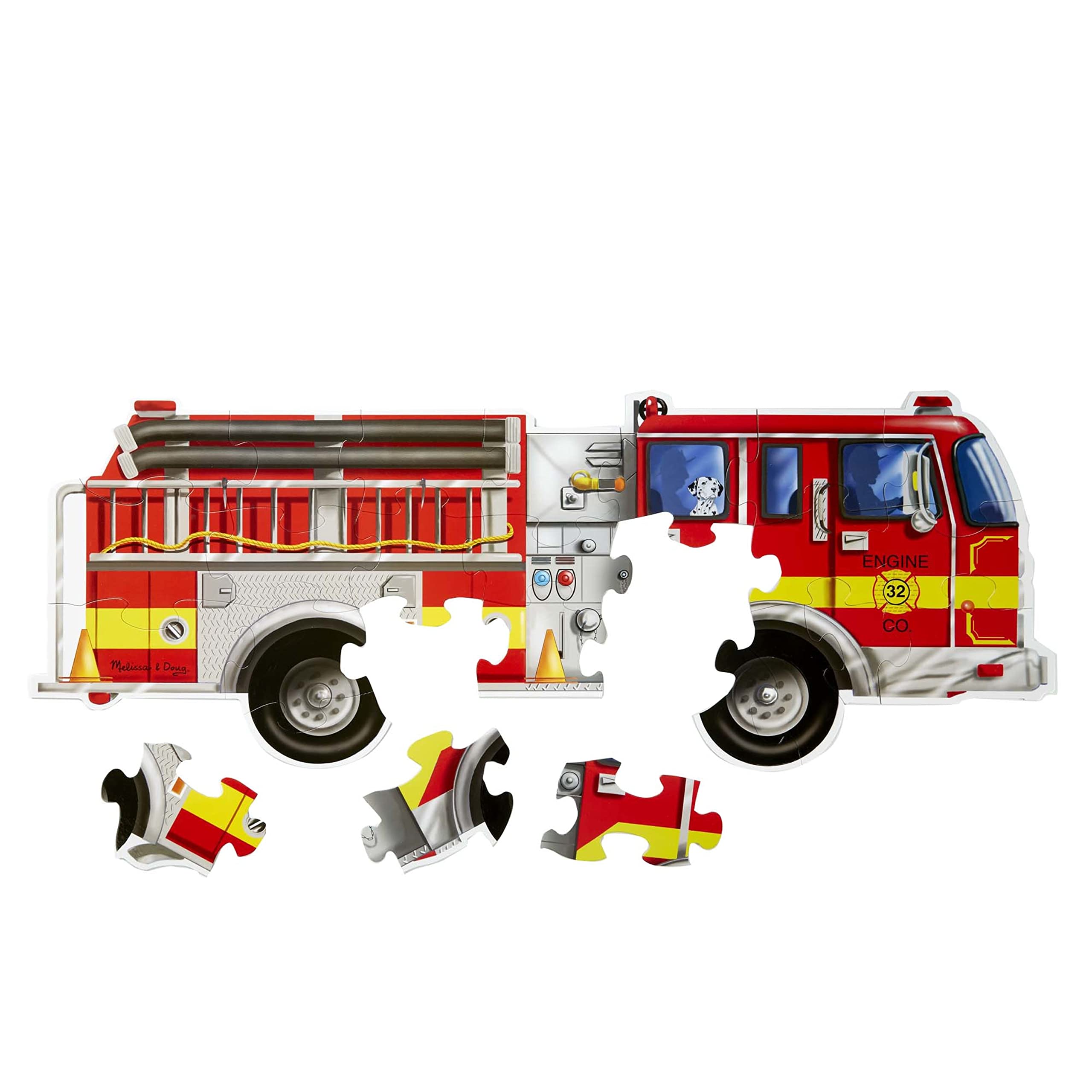 Melissa & Doug Giant Fire Truck Floor Puzzle 24 piece