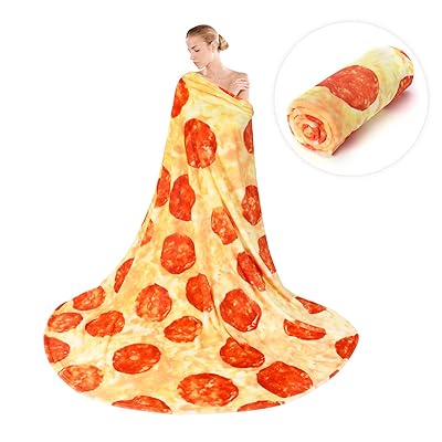 Buy Denkee Pizza Blanket 2 0 Double Sided 60 Inches For Adult And Kids Giant Pizza Throw Blankets Giant Funny Realistic Pizza Food Blanket Throw Wrap Blanket Online In Indonesia B08t1s56x3