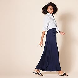 Amazon Essentials Women's Waisted Maxi Dress