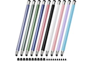 Stylus Pen for Touchscreen 10Pcs, 2-in-1 High Sensitivity & Precision Stylists pens, Stylus Pen for iPad/iPhone/Samsung/Andro