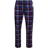U.S. Polo Assn. Mens Pajama Pants - 30'' Inseam Soft Fleece Plaid Lounge Pants PJ Bottoms Sleepwear with Pockets