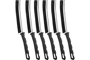TURUM Crevice Cleaning Brush, New Multifunctional Gap Cleaning Brush Tool, Bathroom Gap Brush, Grout Cleaner Brush Hard Bristle Crevice Cleaning Brush,6Pcs