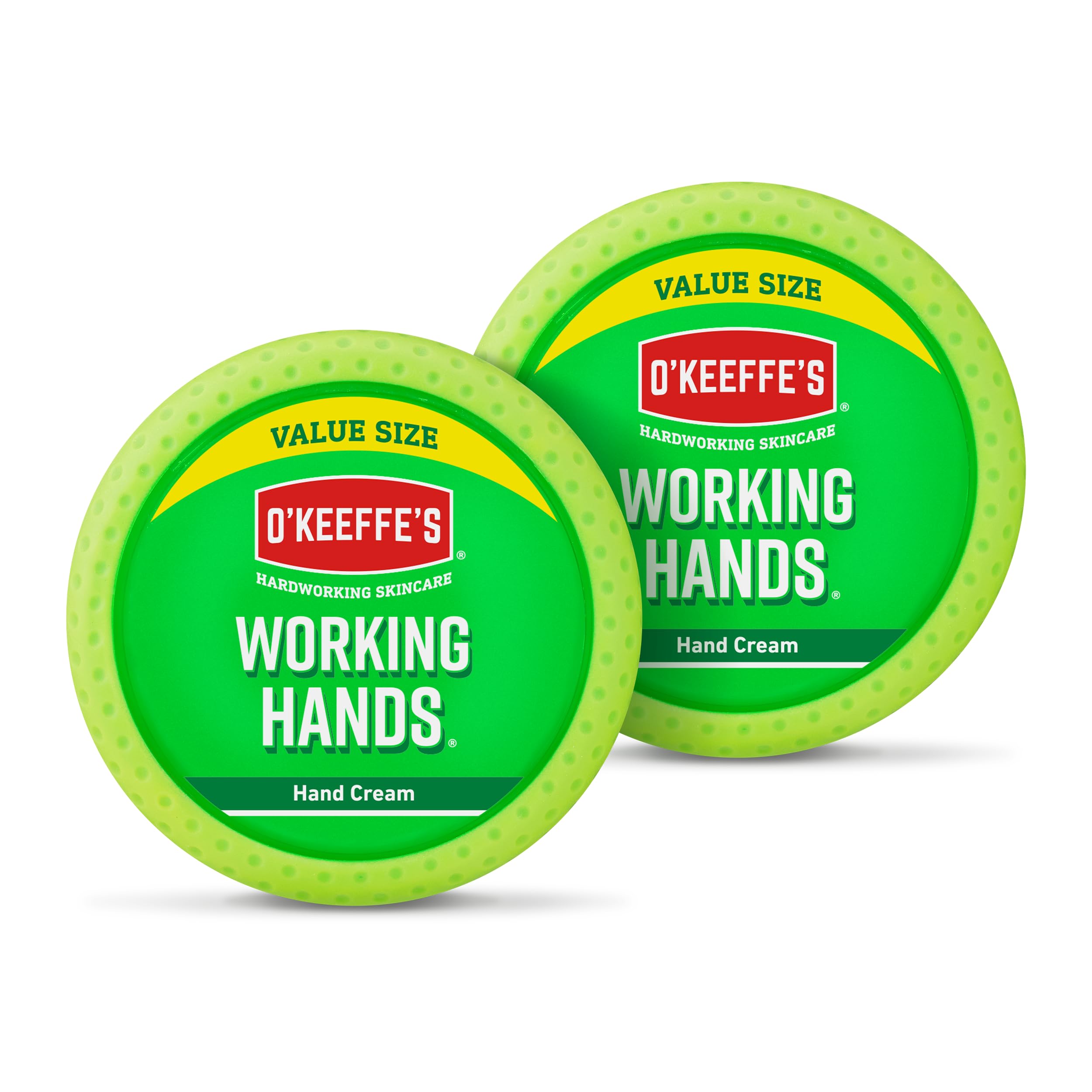 O'Keeffe's Working Hands Value Size Jar 193g (2 Pack) - Hand Cream for Extremely Dry, Cracked Hands | Instantly Boosts Moisture Levels, Creates a Protective Layer & Prevents Moisture Loss