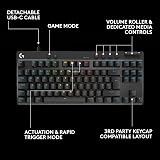 Logitech G PRO X TKL RAPID Wired Gaming Keyboard UK view 7