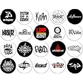NU METAL button pin set of 20 1"inch (25mm) nü-metal metalcore rap rock