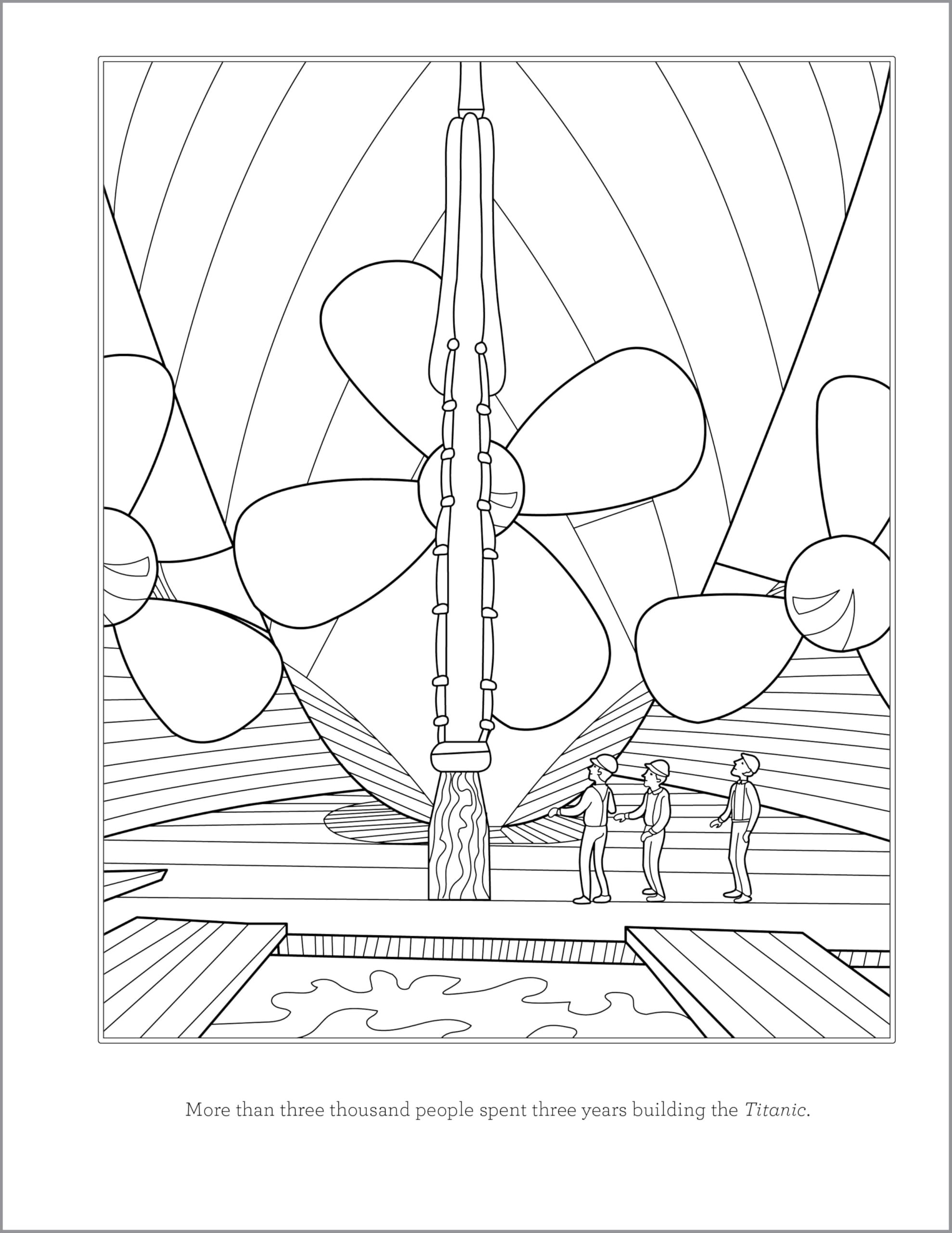 Titanic Coloring Book for Kids: 30 Coloring Activities to Learn About the Titanic
