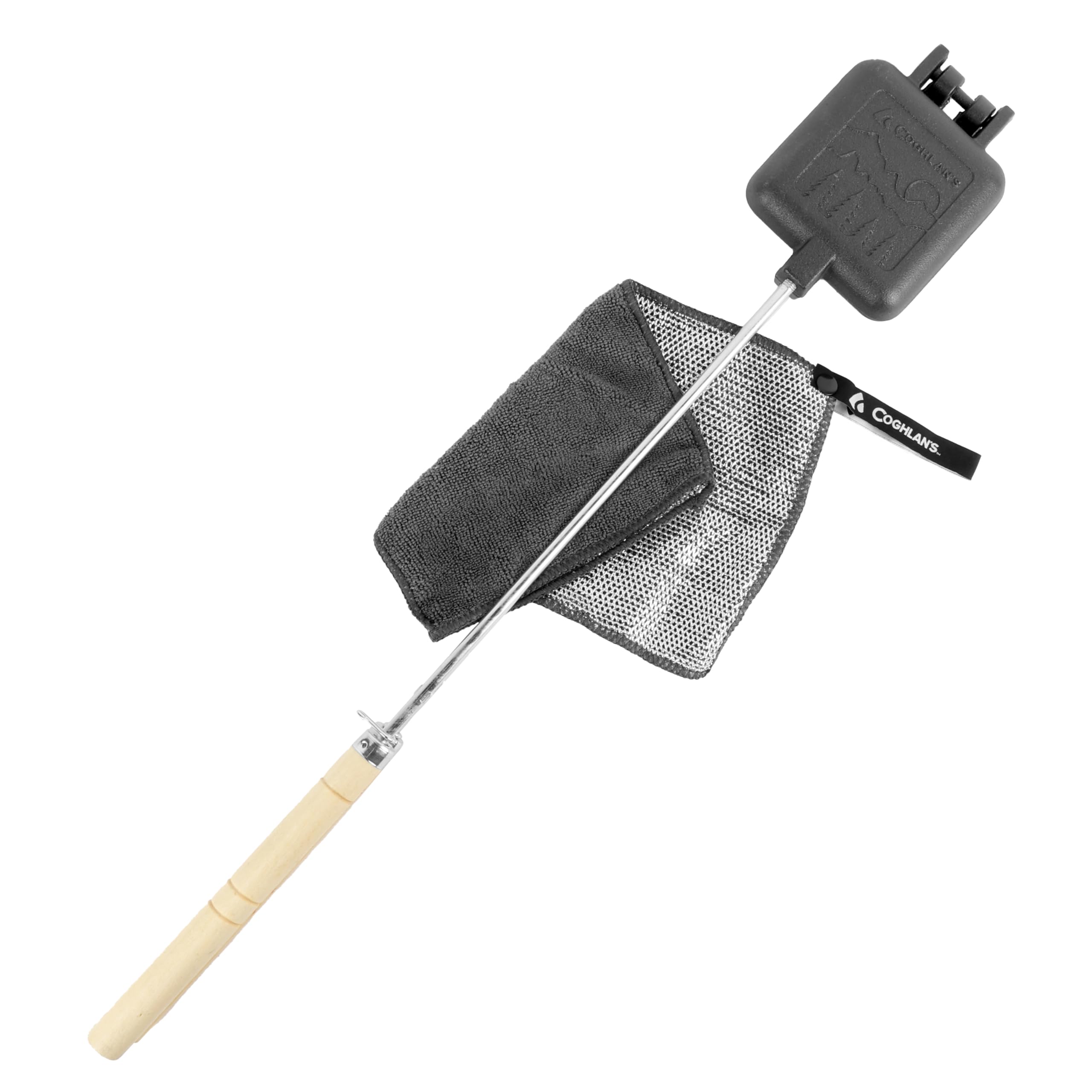 Coghlan's Cast Iron Camp Cooker - Pre-Seasoned Pie Iron Sandwich Maker with Heat-Resistant, Removable Handles, Easy-to-Clean for Toasted Pies, Grilled Sandwiches, and Meats, For Campfire Cooking Image