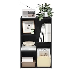 Furinno Luder 5-Cube Reversible Open Shelf, Blackwood
