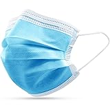 Disposable 3-Ply Face Mask with Earloops Protective for Germs,Pollen,Smoke,Dust,Pollen