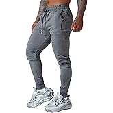 Punwet Mens Jogging Casual Pants Joggers Sweatpants Active Athletic Workout Sweatpants for Men