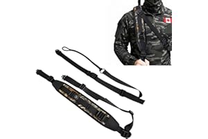 Stalker Sling V2 by Hellomaterials - Universal Gun Sling & 2-Shoulder Rifle Sling, No Drilling Required, Adjustable Crossbody
