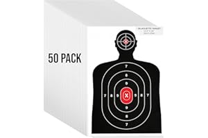 XXINMOH Silhouette Paper Shooting Target for The Range, Aiming Target Practice Paper for Indoor and Outdoor Shooting, Gun Accessories, for Handguns, Pistols, Rifles, Airguns, Pellet Gun, BB Guns -14X22 inches