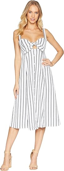 tie front midi dress
