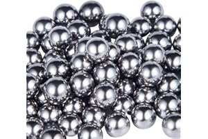 BREEZLIY 100PCS 1/2" Inch Diameter Hardened Chrome Solid Steel Bearing Balls(12.7mm)