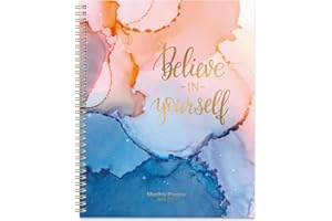Makapoo 2024-2025 Monthly Planner - Monthly Planner with Tabs & Pocket, July 2024 - December 2025, Monthly Planner 2024-2025, 9" x 11" - Smudge