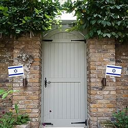 Israel Flags on Stick 20 Pack, Small Handheld