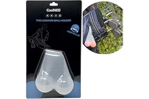 CoolNES Silicone Funny Ball Holder Pouch Sack - Golf - Pickleball - Tennis - Baseball - Gag Gift Innovative Souvenirs Club Storage