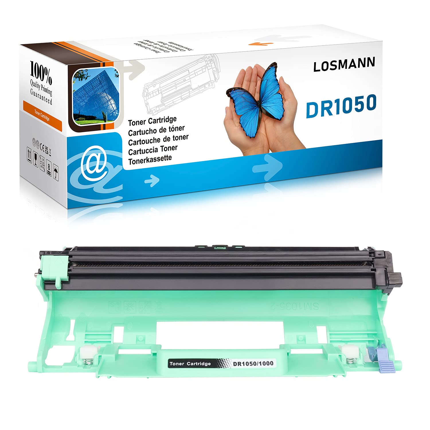 LOSMANN Compatible Drum Unit Replacement for Brother DR1050 DR-1050 for Brother DCP-1610W DCP-1510 HL-1210W MFC-1810 HL-1212W HL-1112 HL-1110 MFC-1910W DCP-1612W DCP-1512 (1 Drum)