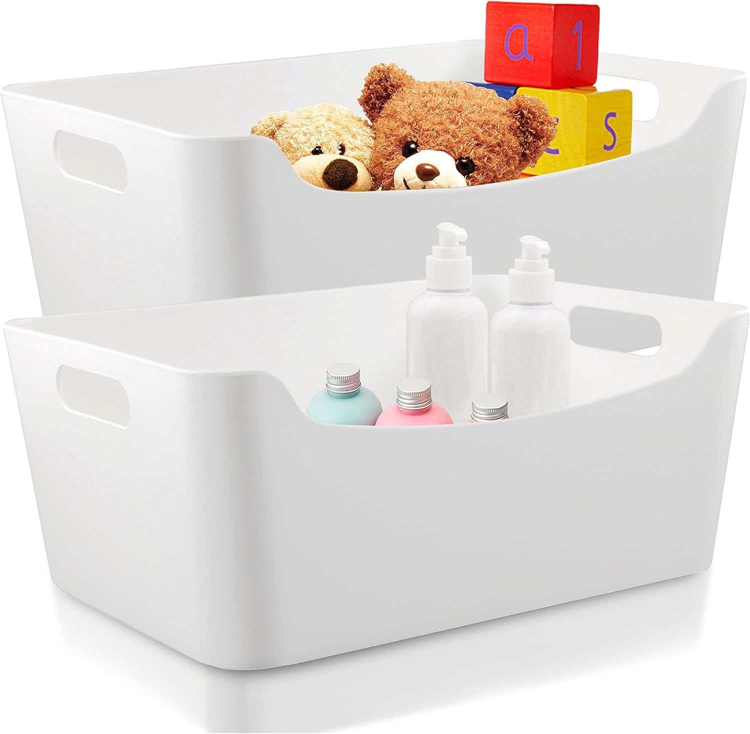 Amazoncom Lever Storage Bins Plastic Organizers And Storage Box