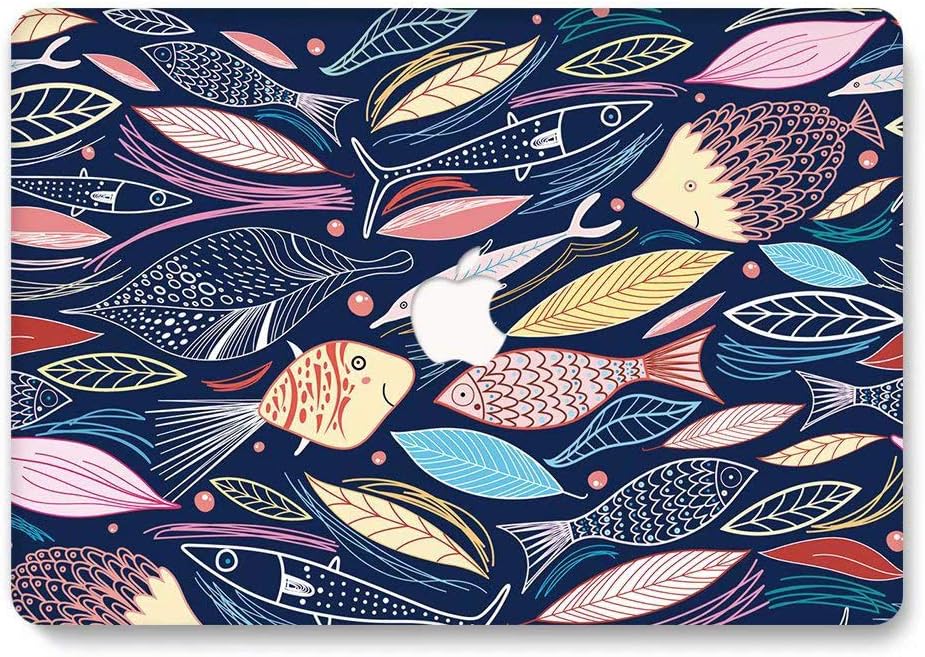 Mac Book Pro 16 inch Case 2019 Release, Jiehb Mac Book Protection Case for New Mac Book Pro 16 Inch Retina with Touch Bar Touch ID Model: A2141 - Fish