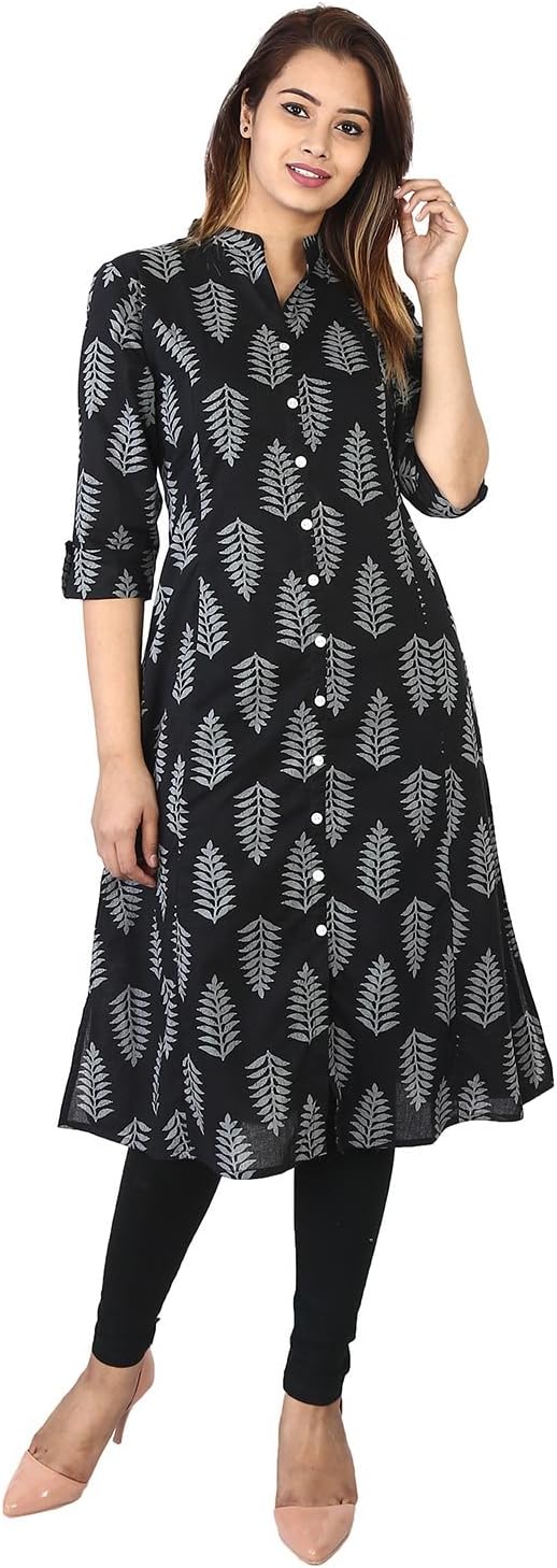 Bright Cotton Women's Cotton A-Line Kurta